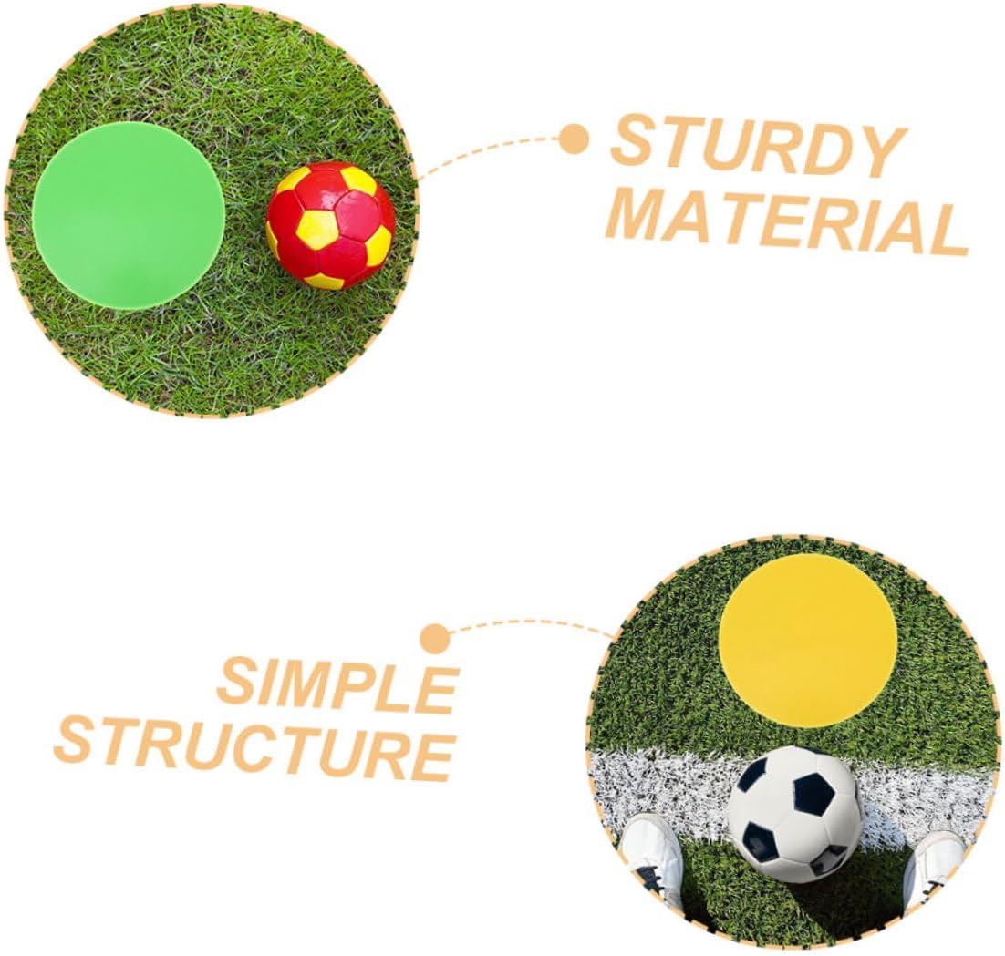 4pcs Landmark Sign Pad Football Decor Spot Markers for Boys and Girls Sports Classroom Sitting Circles Floor Spots Soccer Fitness Circle