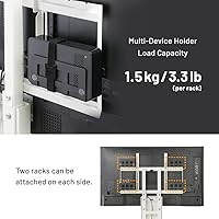 Vista 5 de WALL Soporte multidispositivo con 4 estantes + accesorios de montaje, accesorio para soporte de TV A2/V2/V2 CASTER/V3/V4/V5