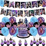 Morgan Singer Birthday Party Decorations,Music Themed Party Supplies for Kids Adults with Happy Birt