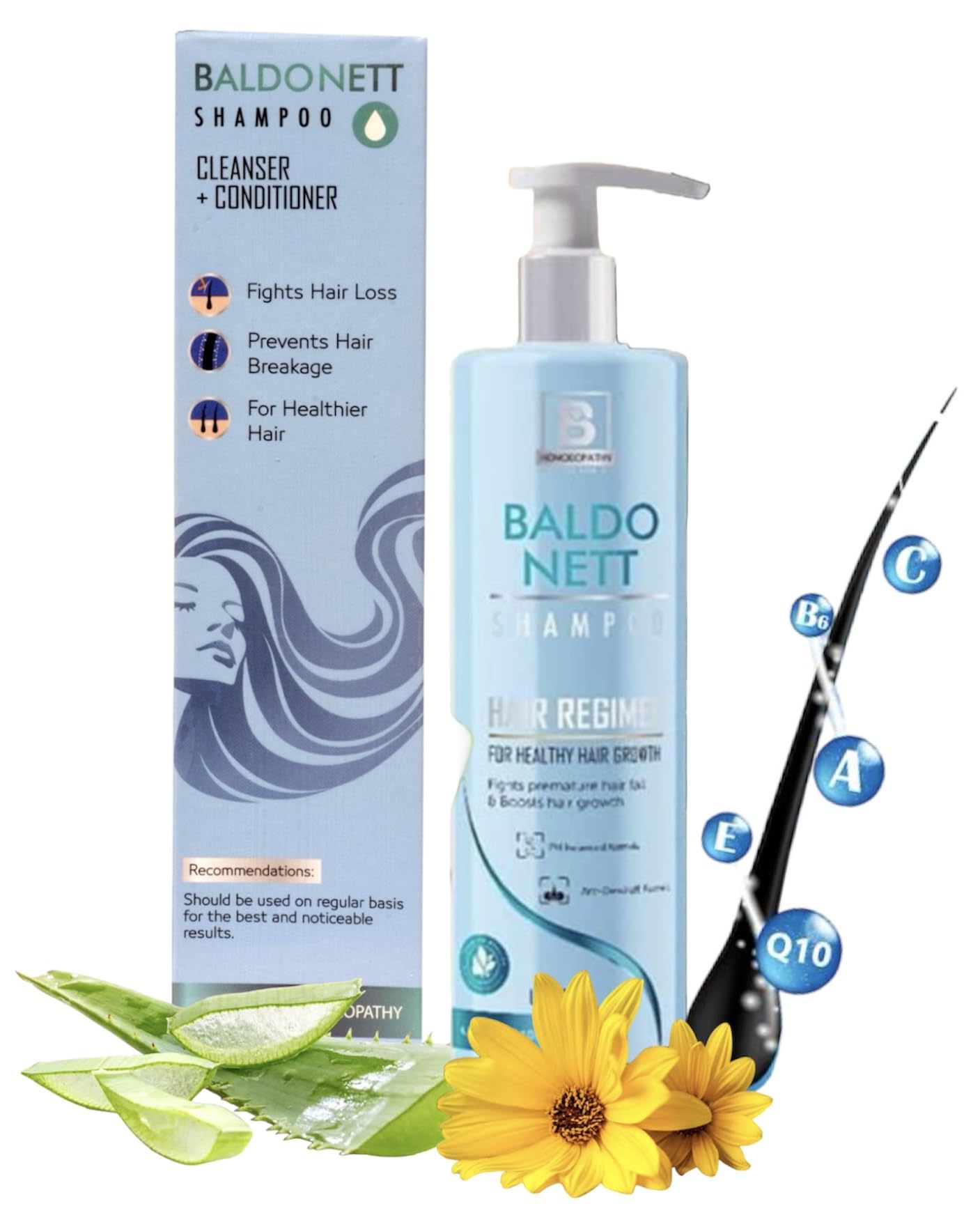 Burnett Baldonett Shampoo Homeopathy - 100ml Set of 1 Bottle-image-22