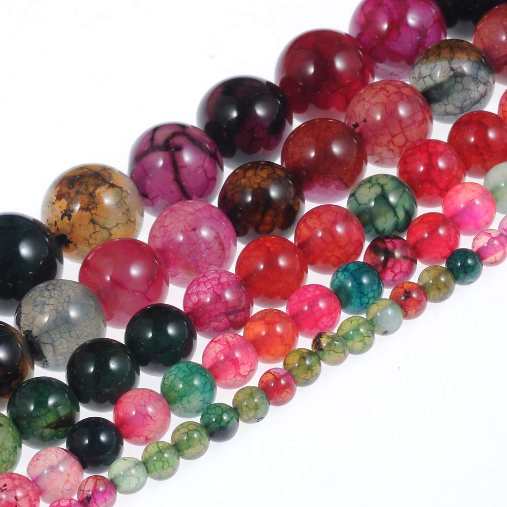 Stone Beads 12mm Multi-Color Tourmaline Gemstone Round Loose Beads Crystal Energy Stone Healing Power for Jewelry Making DIY,1 Strand 15" - Image 2