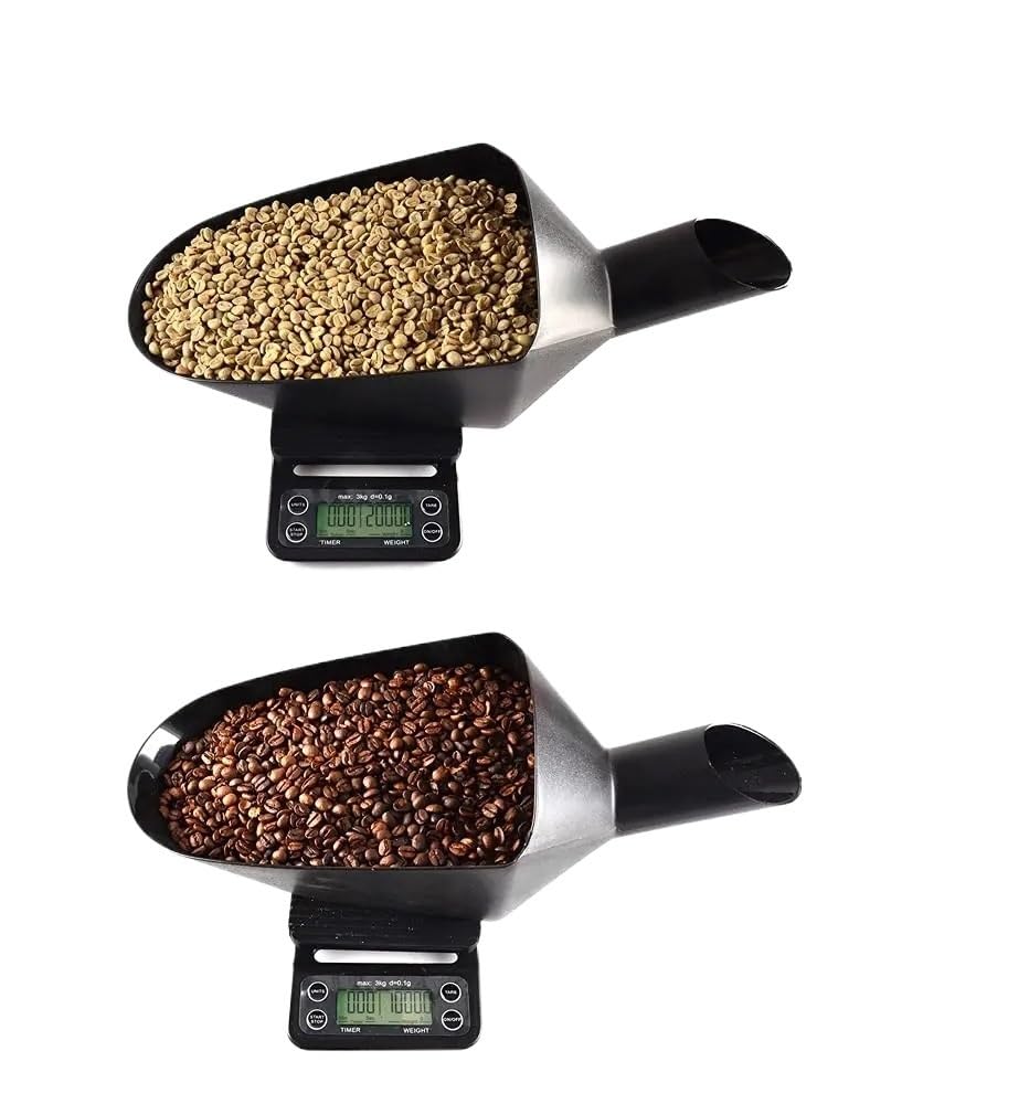 Compatible para CAFEMASY Pala medidora granos café varios tamaños | Tres capacidades, uso en múltiples escenas, gran capacidad, fácil recogida(PURPLE)