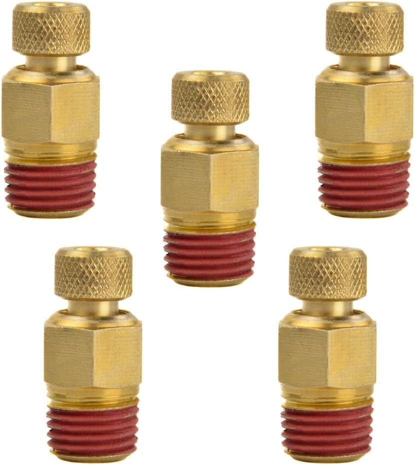 5 pack 1/4" Drain valve air compressor tank water drain plug