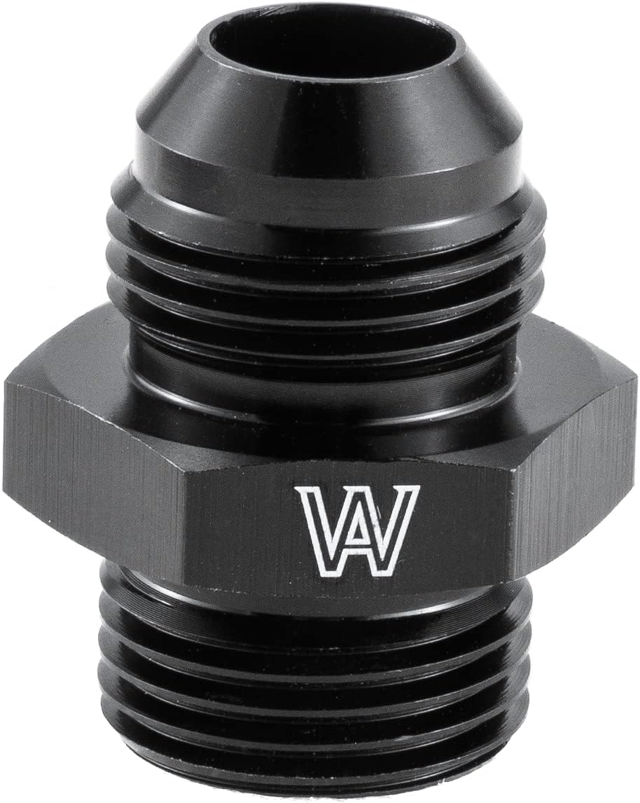 10AN Flare to 10 ORB O Ring Boss Adapter AN Fitting ORB Aluminum Black