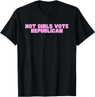 Hot Girls Vote Republican Y2K College 2024 Election Slay T-Shirt
