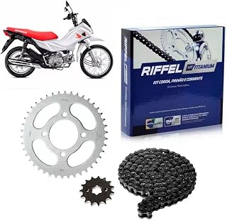 Kit Pop 100 (07 , 15) 35Z X 14Z Com Corrente 428H X 106L , Titanium (1045) , Riffel