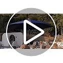 AreShark 9 FT Patio Umbrella for Outdoor, Outdoor Table Umbrella with Push Button Tilt and Crank, Outdoor Patio Umbrellas with 8 Sturdy Ribs for Market, Garden, Pool (Beige) image 6