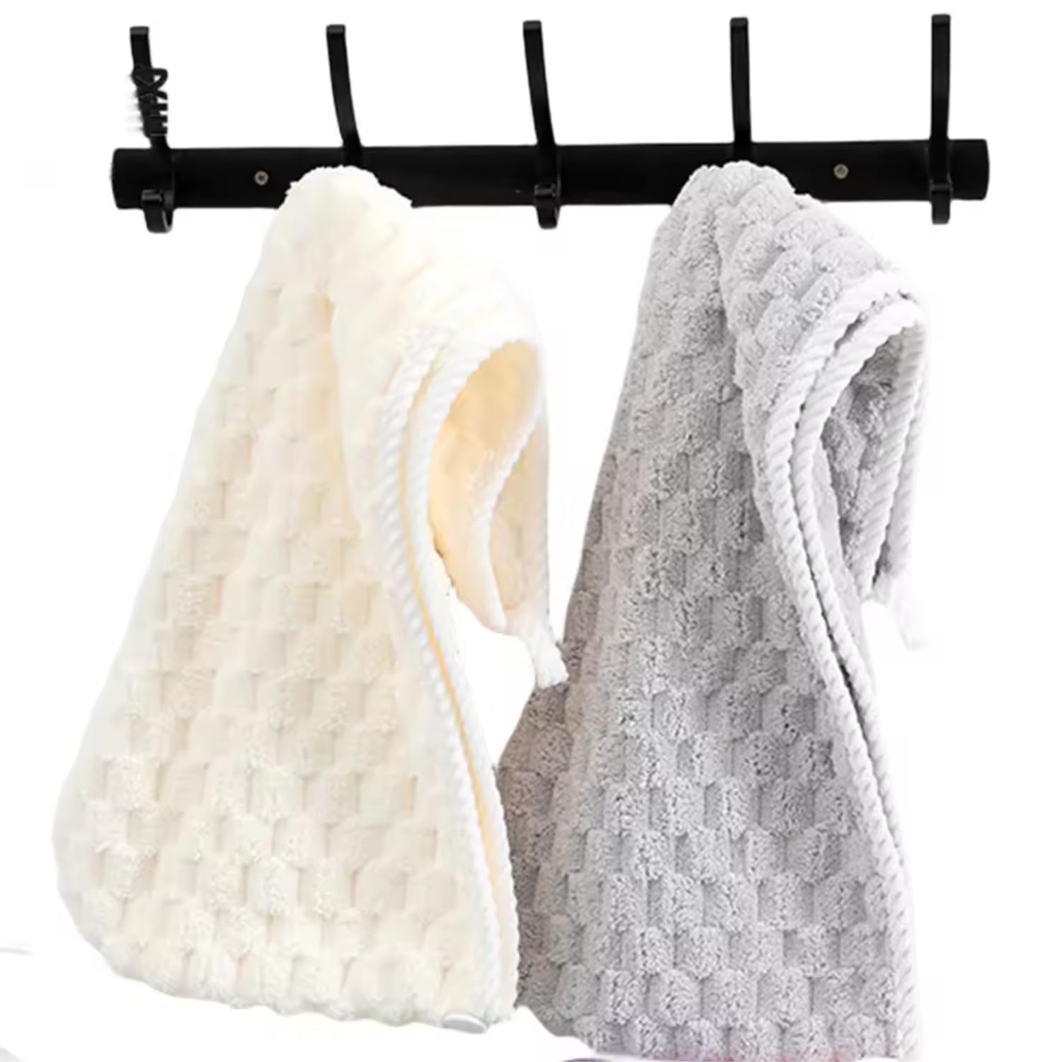 Linear Microfiber Hand Towels/Small Size Towel/Face Towel/Towel for Men, Women & Babies/Ultra Soft, Absorbent & Quick Dry Towels for Gym, Travel 300 GSM (Grey) 3