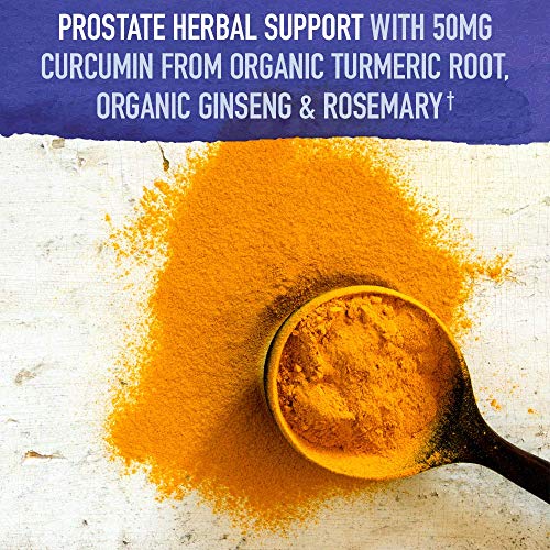 Garden Of Life Mykind Organics Prostate Herbal Support 60 Tablets - 50Mg Turmeric Curcumin (95% Curcuminoids), Cranberry, Black Pepper & Probiotics - Organic, Non-Gmo, Vegan & Gluten Free Supplements #TOP5