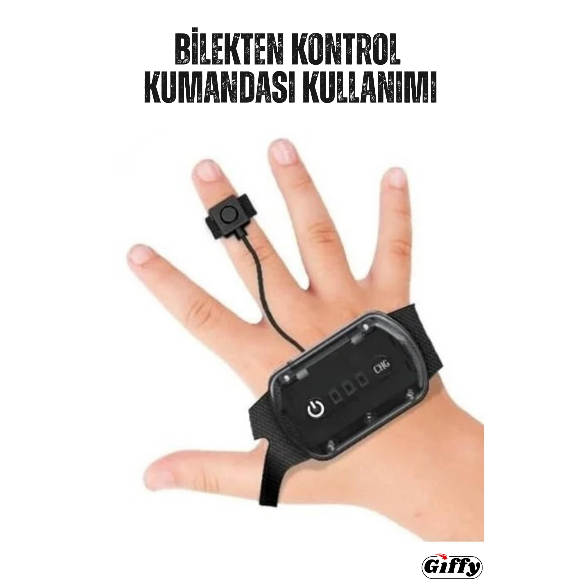 Giffy/Oyuncak Uzaktan ve Bilek Kumandalı Şarjlı Led Işıklı Full Fonksiyon Akrobat Drift Aracı (Yeşil)