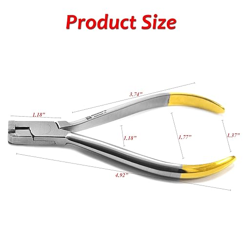 Miniatura 3 de MEDSPO Alicates dentales profesionales  Alicates de ortodoncia para doblar alambre formando bucles  Removedor de soporte  Cortadores de alambre de