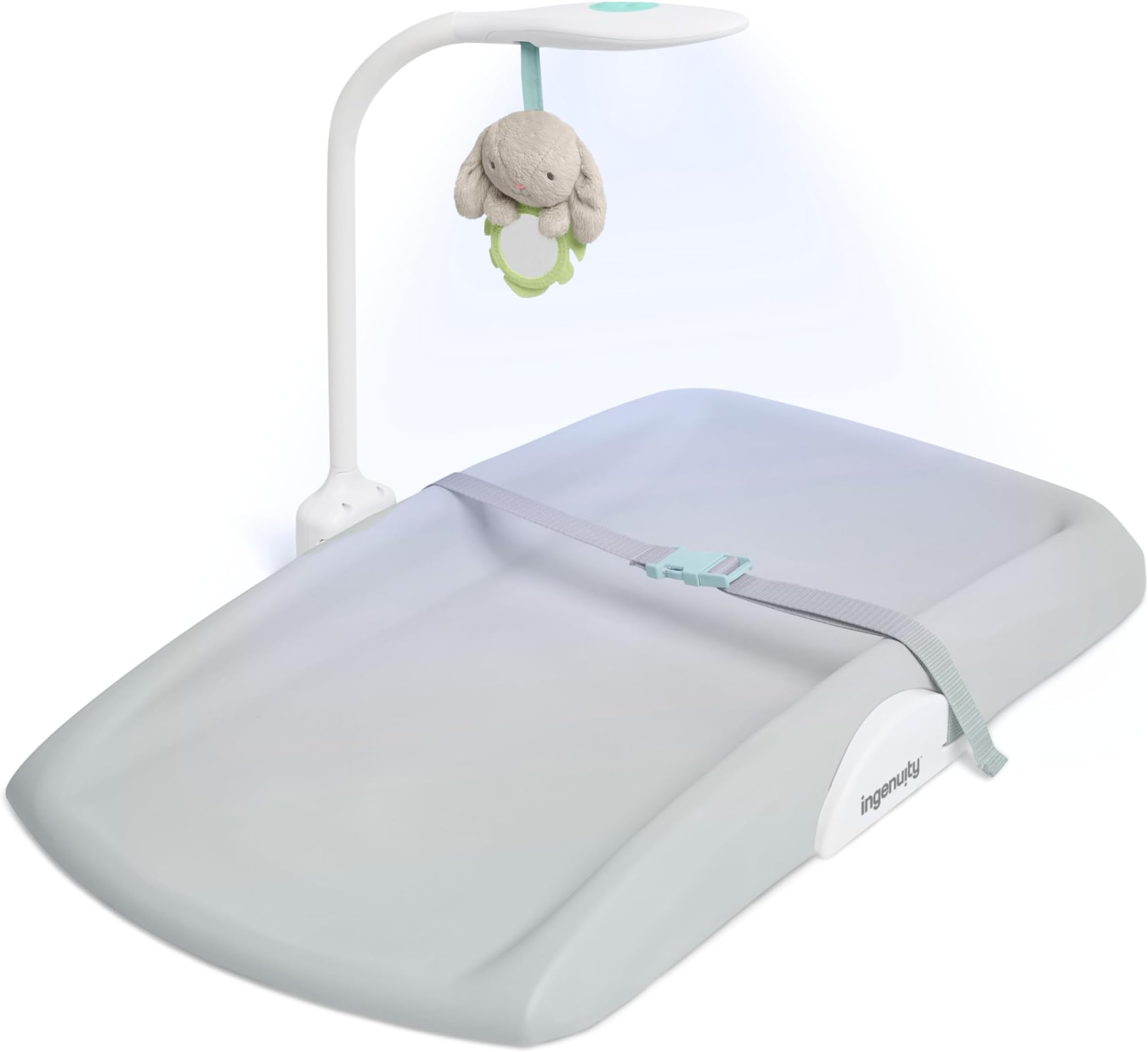 Ingenuity Day & Night Sylvi Baby Changing Mat - Includes Nightlight - Easy to Clean - Extra Comfort - Ages 0M+