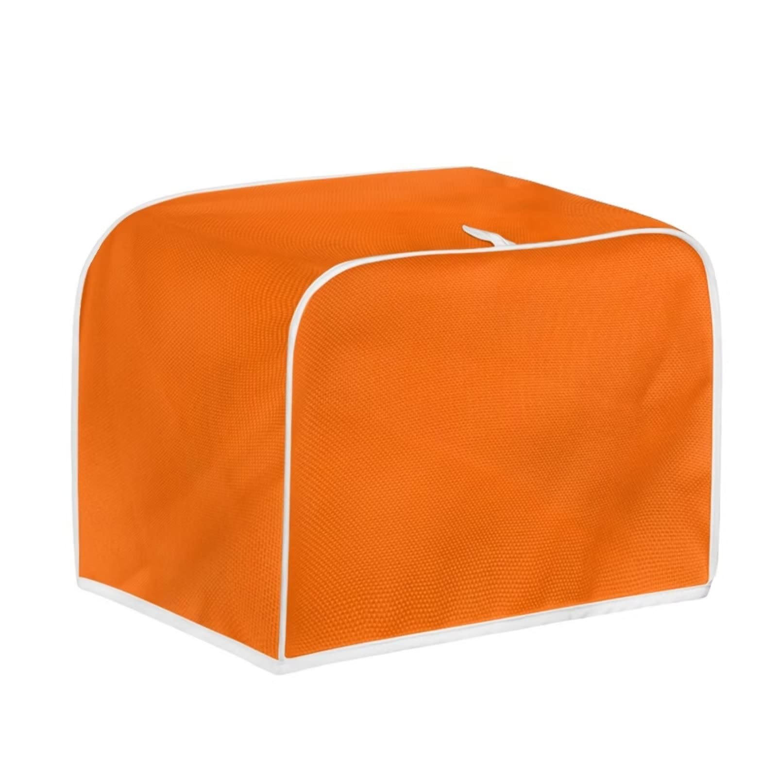 Jeiento 2 Slice Toaster Cover Orange, Top Handle Design Nylon Toaster Cover Fits for Most Standard 2 slice Toasters(11.4L X 7.9W X 7.5H inches)