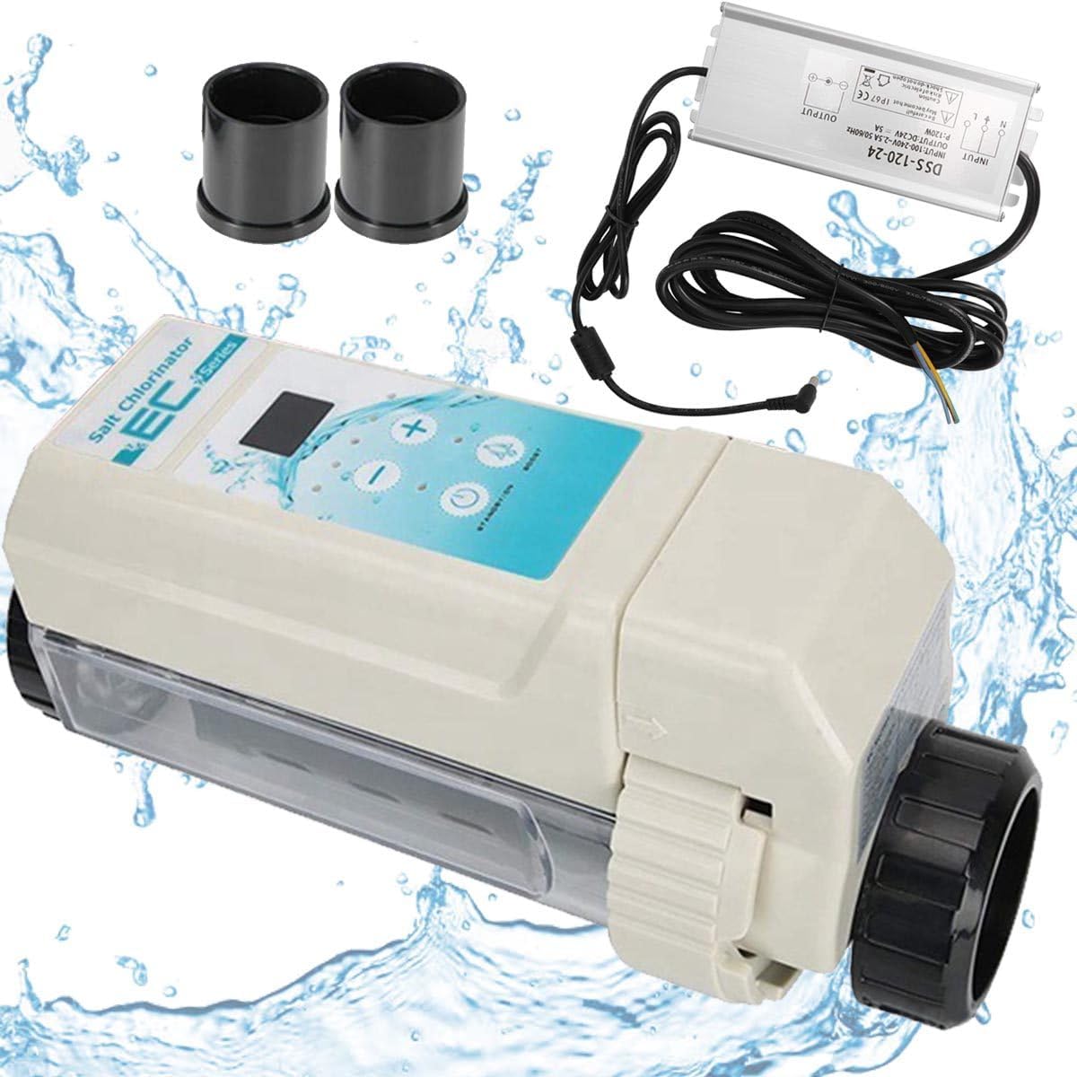 Salt Chlorine Generator, 8g/h Salt Water SPA Chlorinator Unit, Salt Water Chlorine Generator, Salt Chlorine Generator Machine for Swimming Pool