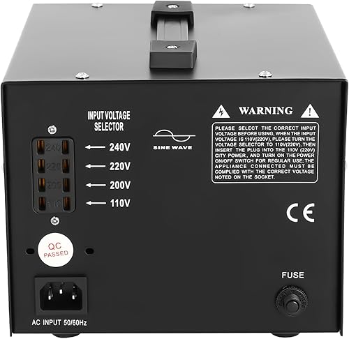 Miniatura 8 de Convertidor de voltaje de 3000 W Máquina transformadora Convertidores de potencia Cambiador de voltaje Enchufe de 3 clavijas Transformador de