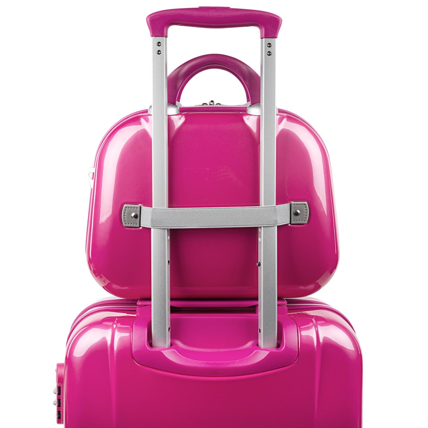 ITACA - Kosmetikkoffer Hartschale Groß, Beautycase Damen, Trolley & Handgepäck Koffer: Beauty Case Hartschale, Kosmetik Koffer, Kosmetiktasche Groß - Ideal für Reisen!, Fuchsia