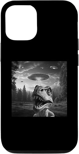 Miniatura 4 de iPhone 11 Pro Alien UFO Selfie T-Rex Spaceship Weirdcore Funny Dino Case