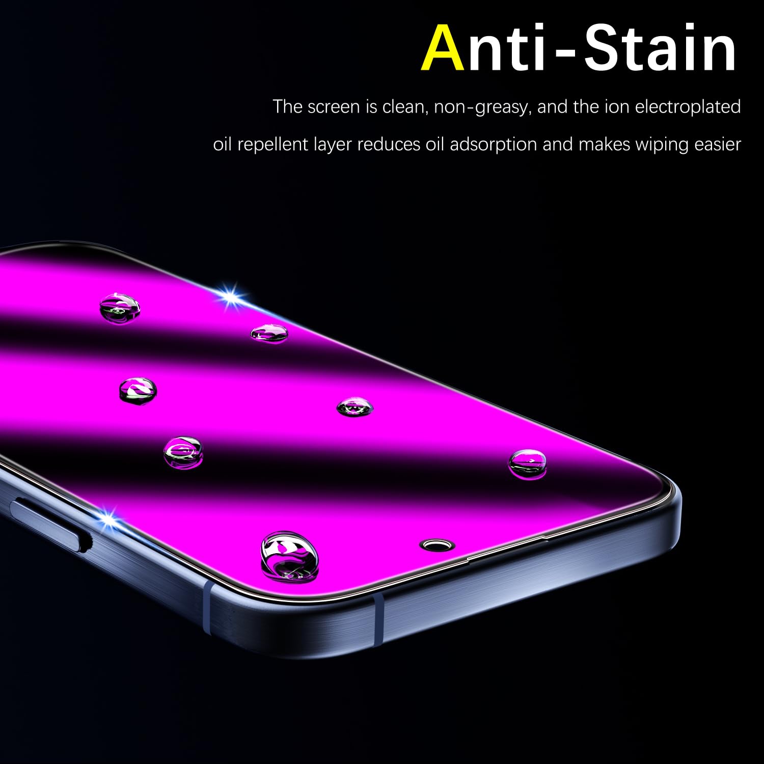 MAYtobe 2er Pack Blau Sichtschutzfolie Für IPhone 16 Plus – Anti-Spy, 9H Gehärtetes Glas, Bunter Blauton