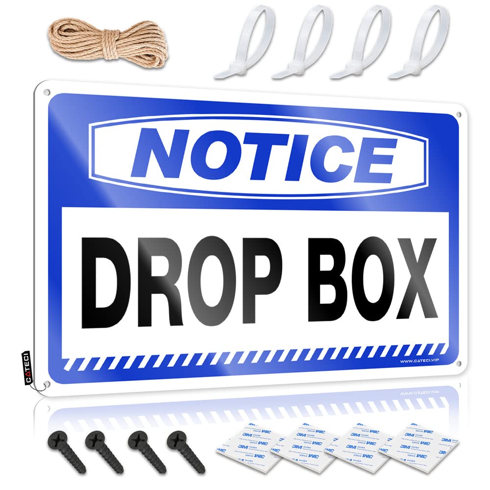STWNVOITV Small Sign Notice Drop Box Tin Sign Bar Accessories For Man Cave Backyard Bar Decor(30X40CM)