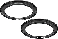 Vista 18 de PATIKIL Anillo elevador de metal de 2.283 in-2.835 in, paquete de 2 anillos adaptadores de filtro de lente de cámara, anillo adaptador de filtro