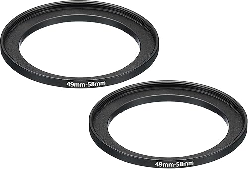 Vista 17 de PATIKIL Anillo elevador de metal de 2.283 in-3.031 in, paquete de 2 anillos adaptadores de filtro de lente de cámara, anillo adaptador de filtro