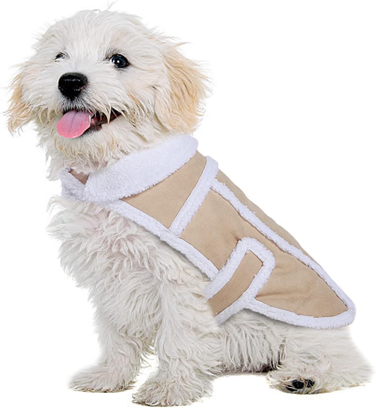 Namsan Dog Warm Coat,Dog Jacket,Winter Dog Clothes for Small Dogs, Brown, #1