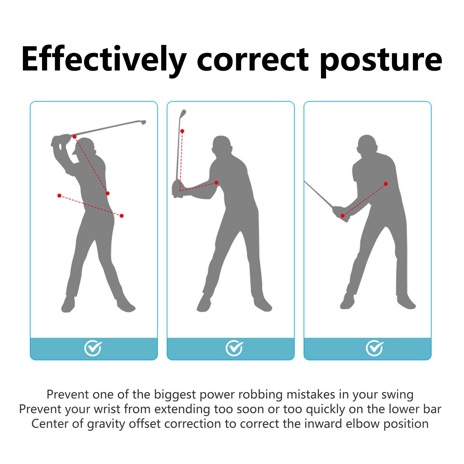 Entraîneur De Swing De Golf SPYMINNPOO - Corde Avec Poignée Silicone - 28,5 Cm + 66 Cm - Améliore Distance Et Rythme