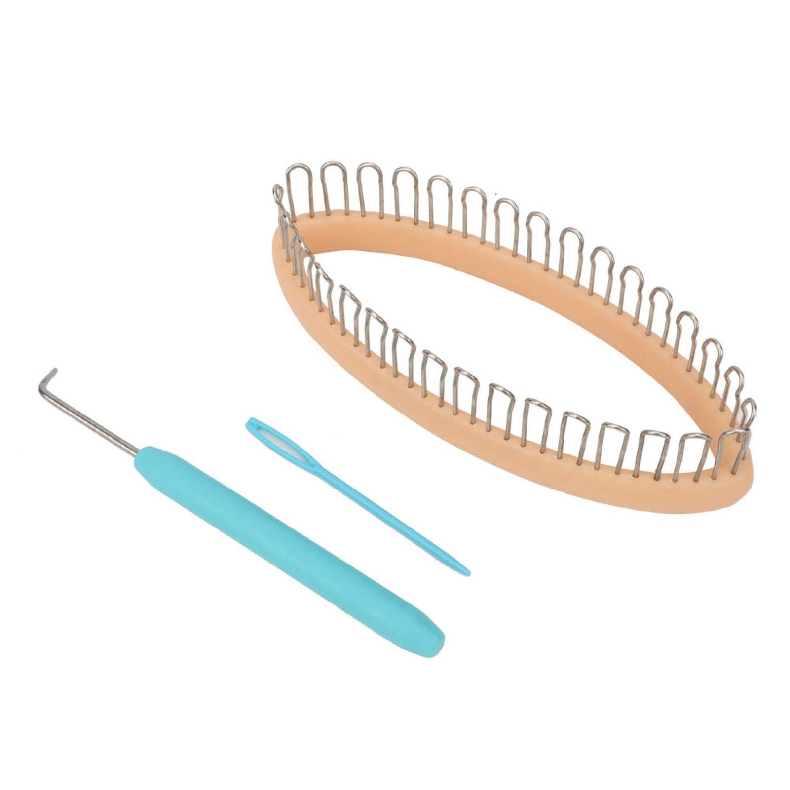 Knitter Looms Set, Socks Warmers Weaver DIY Knitting Machine with Crochet Hooks and Knitting Needles Knit Tools