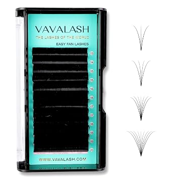 VAVALASH Easy Fan Eyelash Extensions +Professional Eyelash Extension Glue 5ml