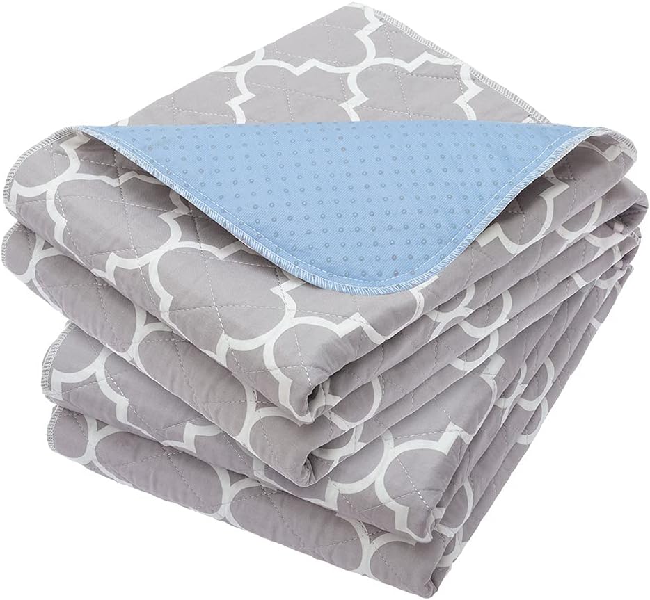 OUTCREATOR 2Pack Bed Pads for Incontinence Mattress Protector Anti-Slip Waterproof Pads (36" x 34") for Toddlers Kids Adults Pets Pee Pads and Machine Washable Absorbency and Leak Proof Edge