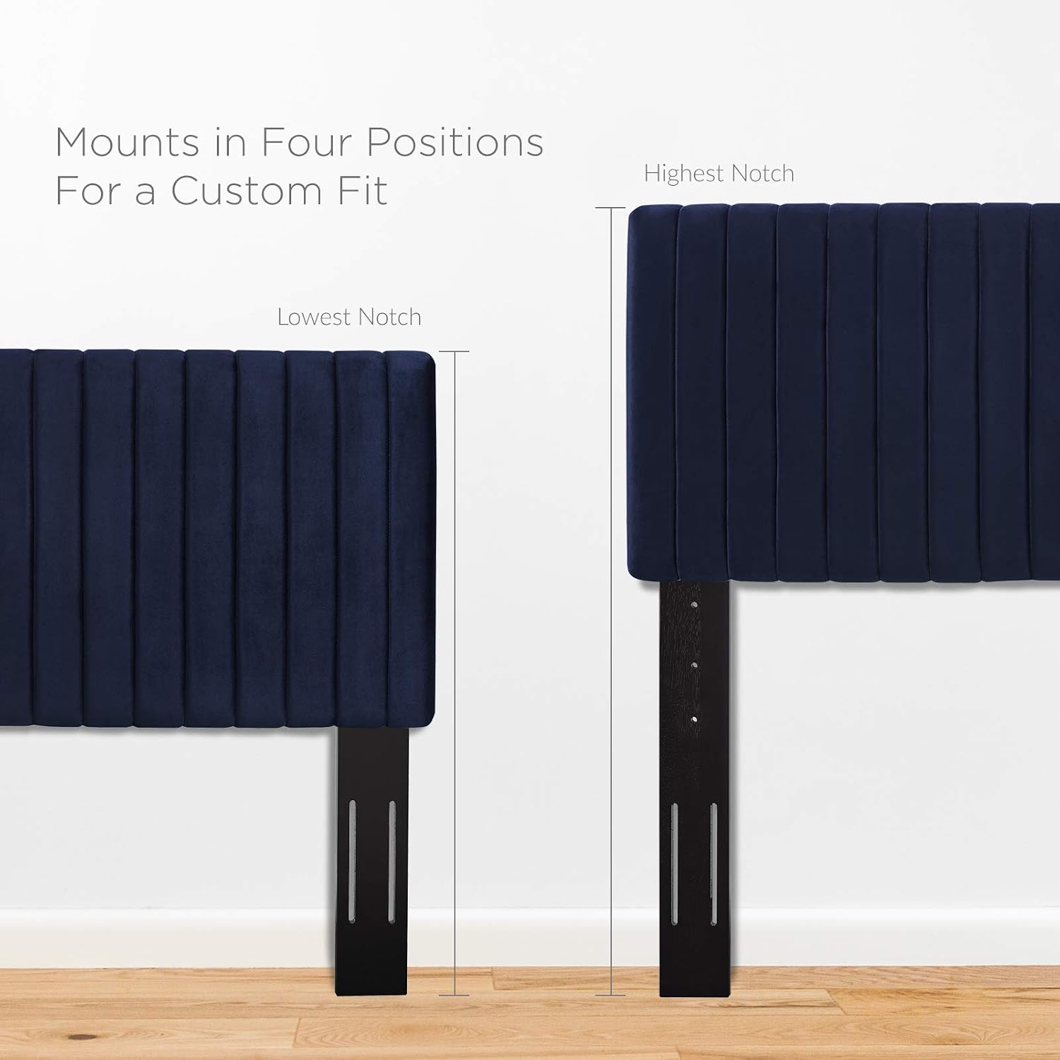 Uр Tо 40% оƒƒ Modway Keira Channel Tufted Performance Velvet Upholstered Full / Queen Headboard in Midnight Blue Hоlіdау Dеаlѕ 🛒 Modway Keira Channel Tufted Performance Velvet Upholstered Full / Queen Headboard in Midnight Blue