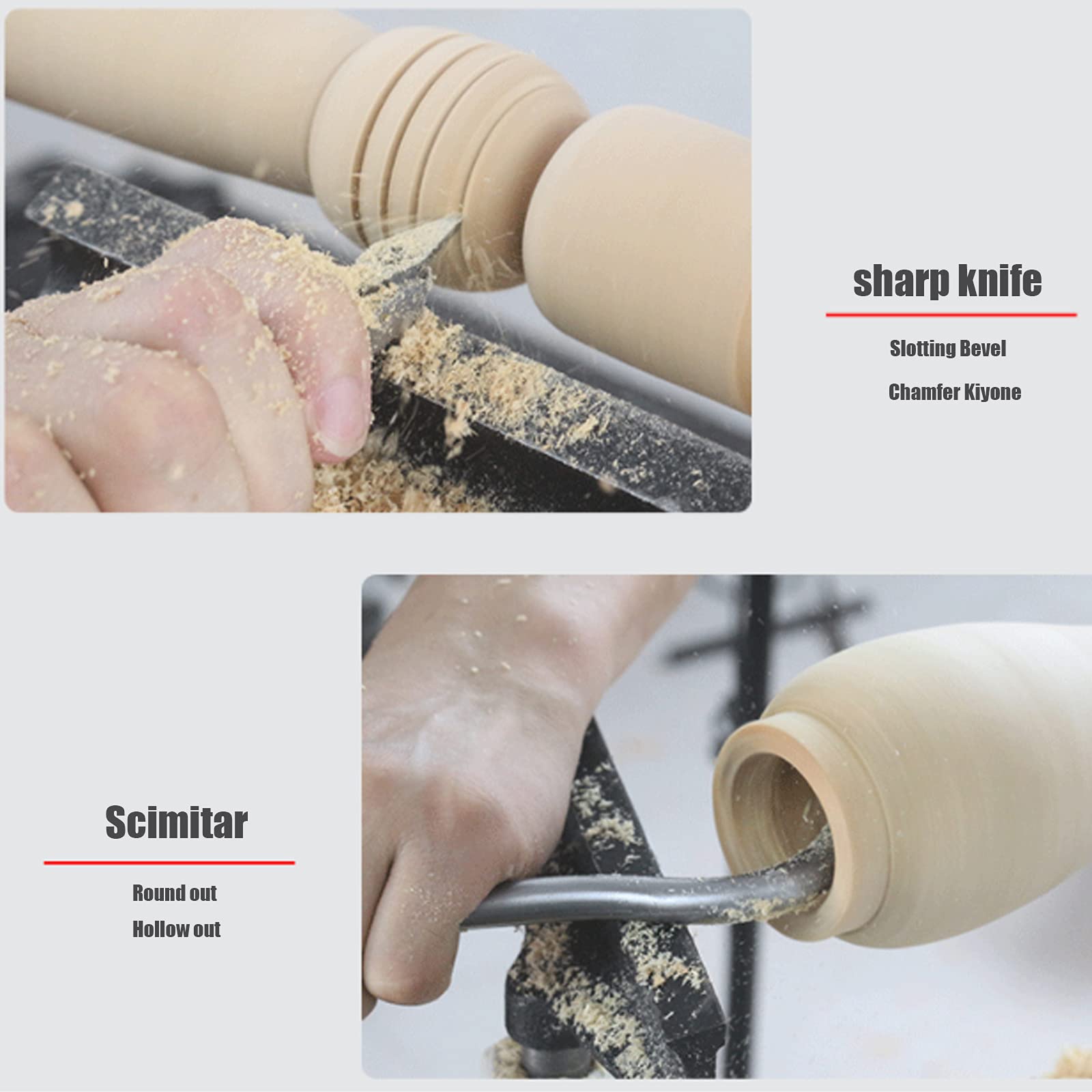 Scalpelli da Legno Professionali Utensili for tornitura del Legno con Titanio