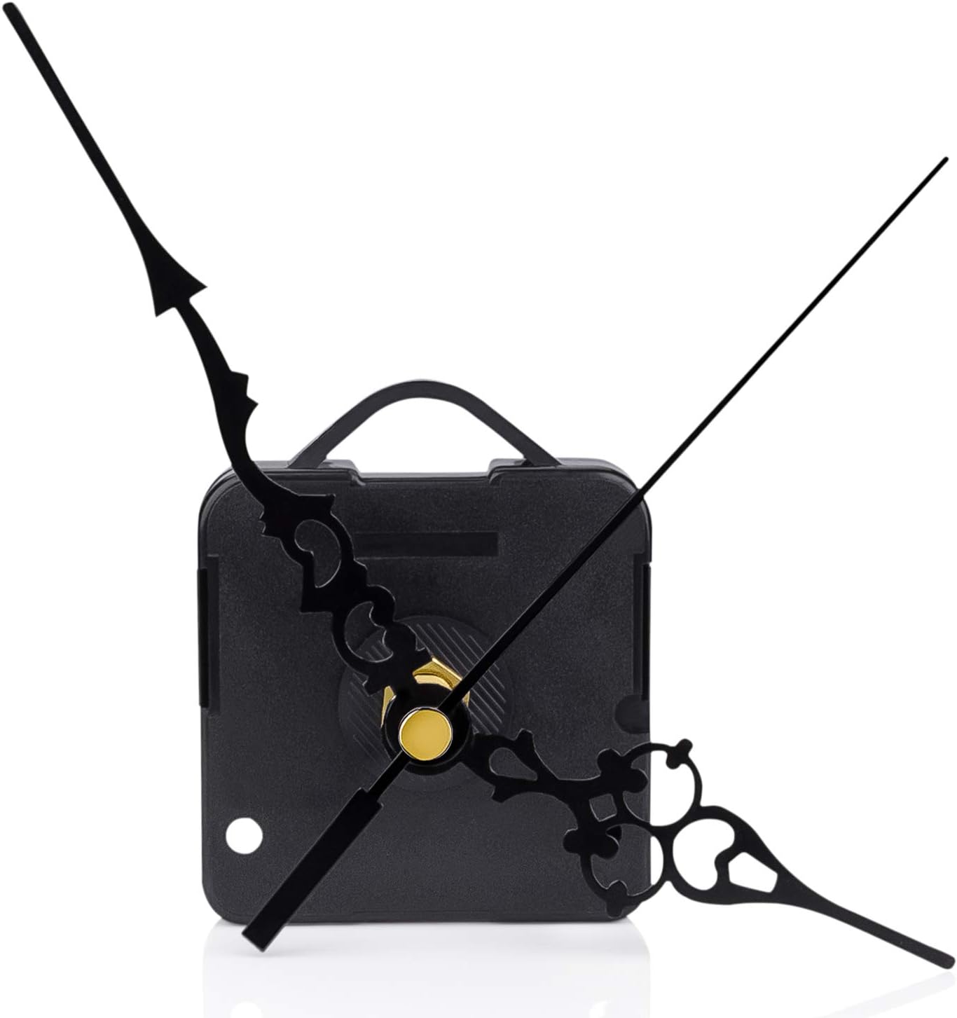 2Pack Clock Motor Movement with Battery Clock Parts Replacement Mechanism (Black)