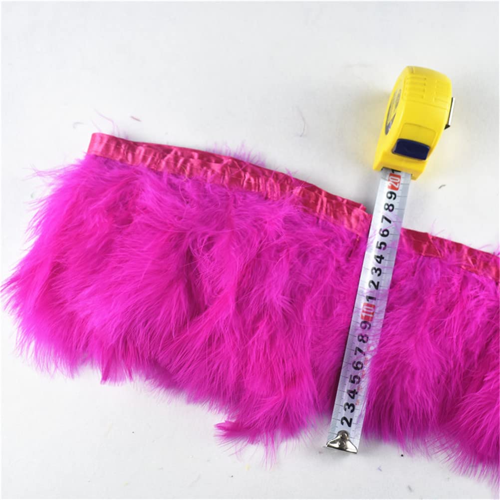 10Meters Fluffy Marabou Feather Trim Marabou Piume Per Artigianato Larghezza Nastro 6-20,3 cm Turchia Piuma Frangia Fai da te Decorazione di Nozze