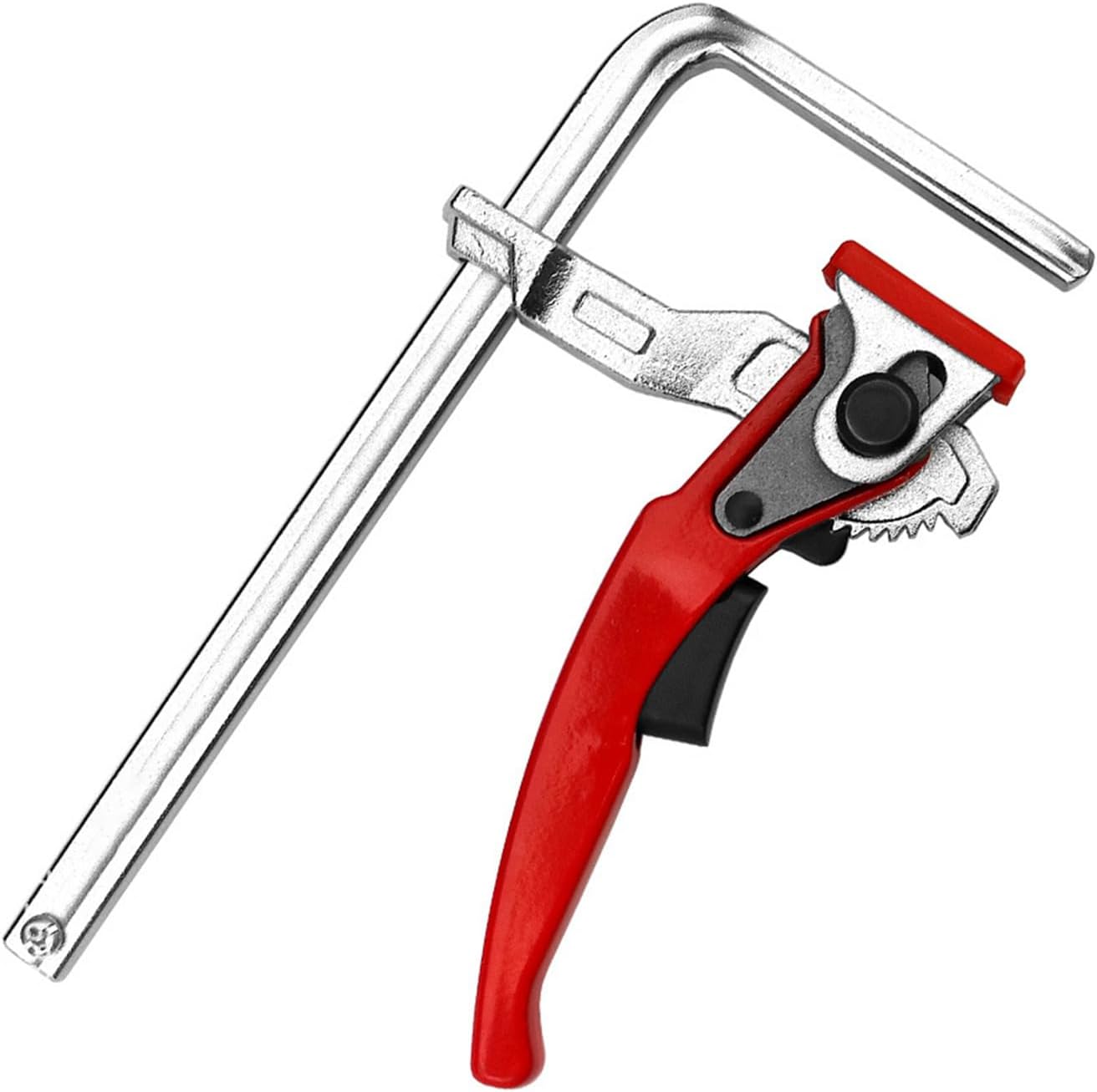 Desktop Quick Acting Hold Down Clamps 120/160/200/300mm Guide Rails Dog Hole Fast Fixed For Woodworking Redness Heavy Duty Wood