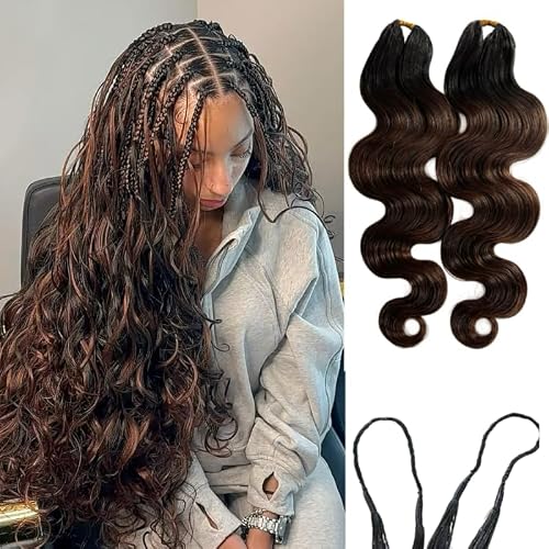 Ombre Color Body Wave Crochet Human Hair Extensions Miracle Knots