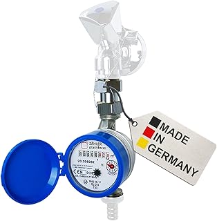 Wasserzähler Garten geeicht 2026 Wasseruhr MADE IN GERMANY Gartenwasserzähler Zapfhahn Qn 1,5 BL 110 mm 3/4 Zoll