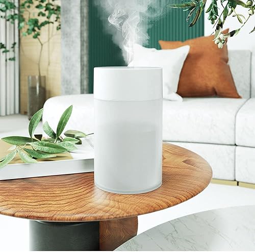 Mini humidificador, fuente de alimentación USB, adecuado para sala de estudio, dormitorio, habitación de bebé, oficina, automóvil, con LED de 7