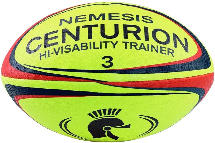 CENTURION Nemesis Hi-Vis Rugby Ball, Yellow