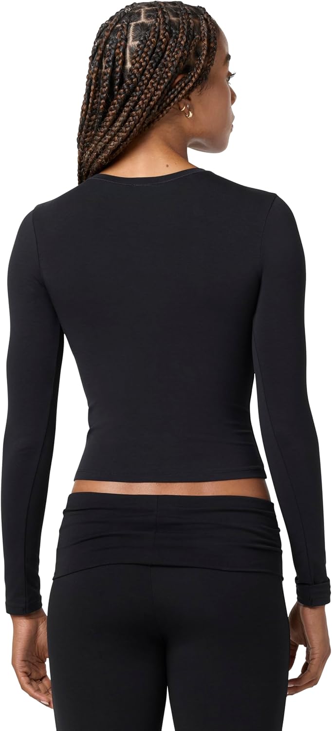 Florence by Mills Womens Softie Cotton Crop Top - Image 4