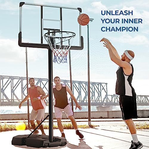 image for Play22 Portable Basketball Hoop 10 ft Adjustable - 44in Shatterproof B