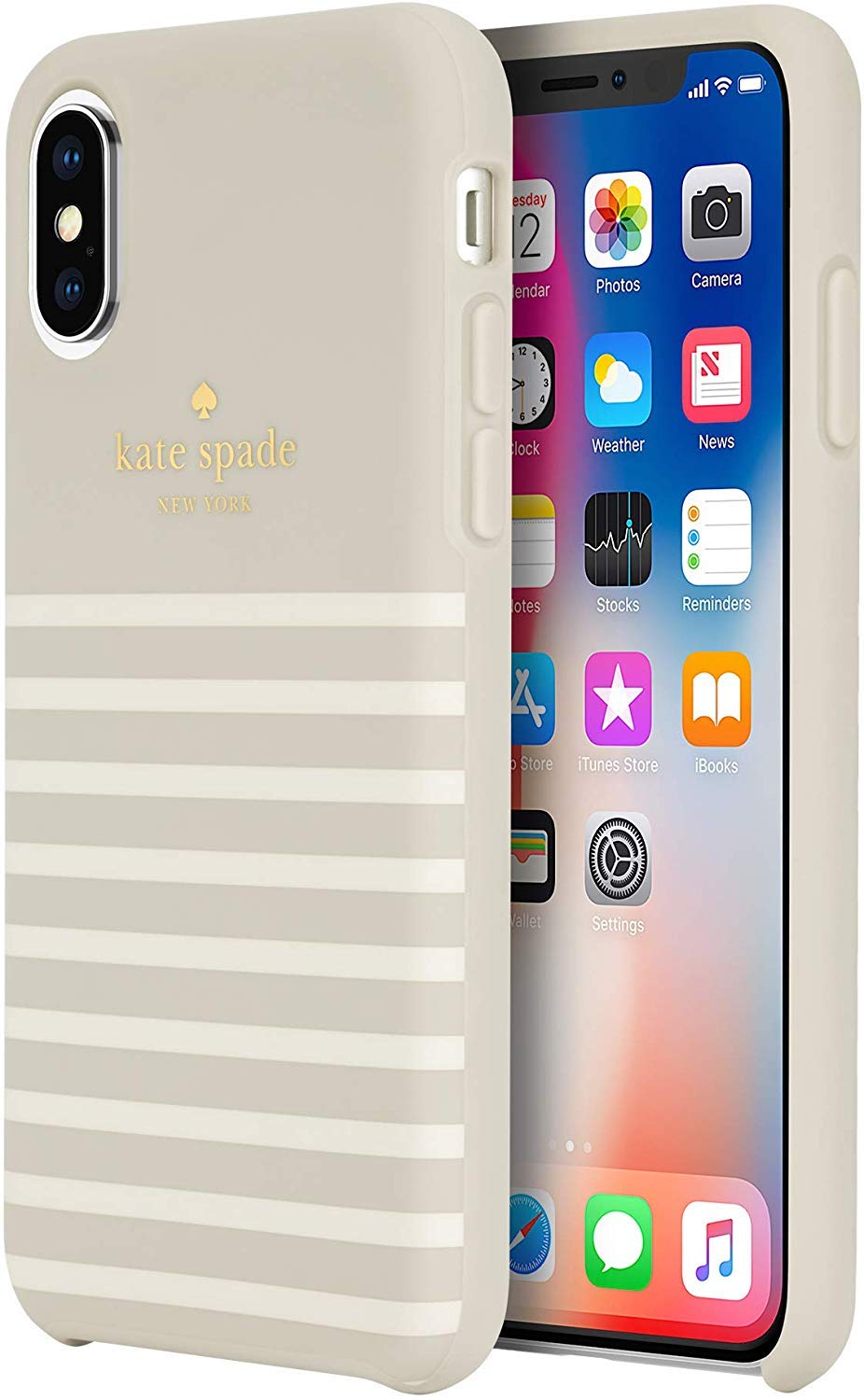 【新品未使用】 iPhone X  iPhone XS ケイトスペード Amazon.co.jp: Kate Spade Apple iPhone X および iPhone XS グレー