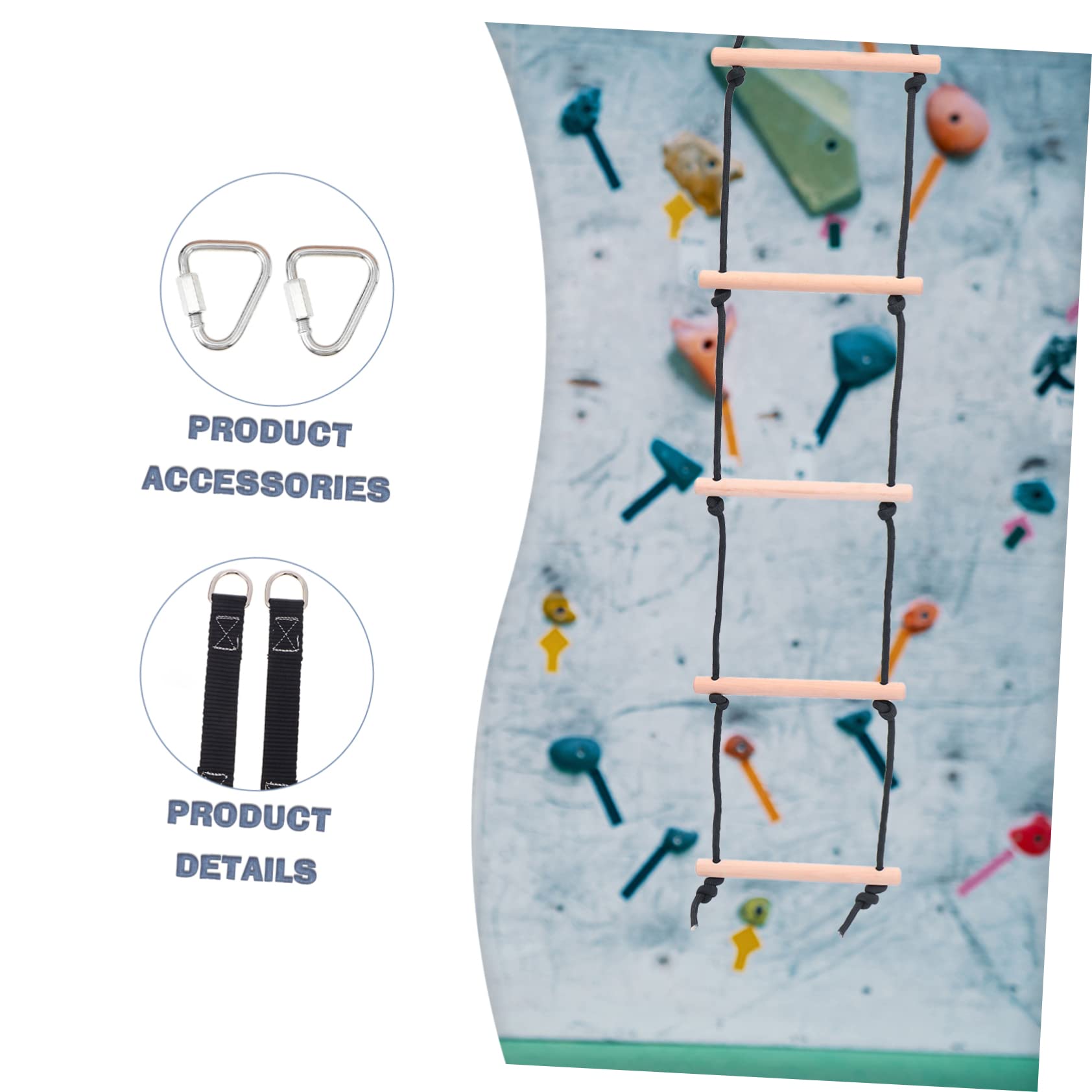 Ori Yuan 6pcs Climbing Stick Holder ?Hiking Trekking Pole Backpack?Backpack Attachments with Elastic Rope Fasteners for Trekking, Outdoor Sports (Red and Blue)