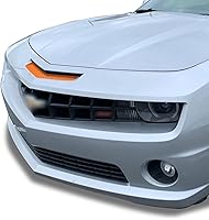 Vista 7 de Calcomanía de vinilo para parachoques de nariz delantera, compatible con Camaro SS 2010 2011 2012 2013 - Fibra de carbono negro