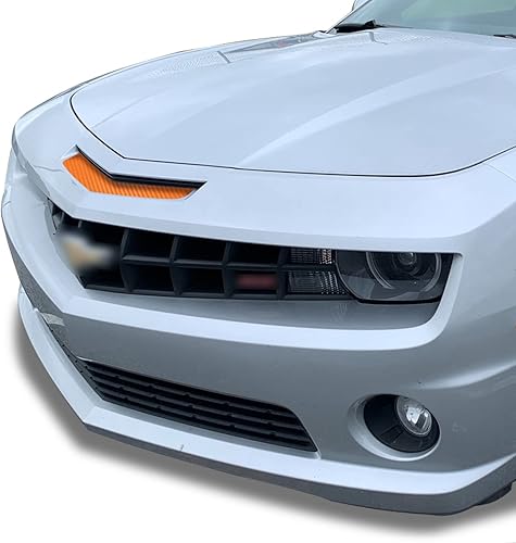 Miniatura 9 de Calcomanía de vinilo para parachoques de nariz delantera, compatible con Camaro SS 2010 2011 2012 2013 - Fibra de carbono verde