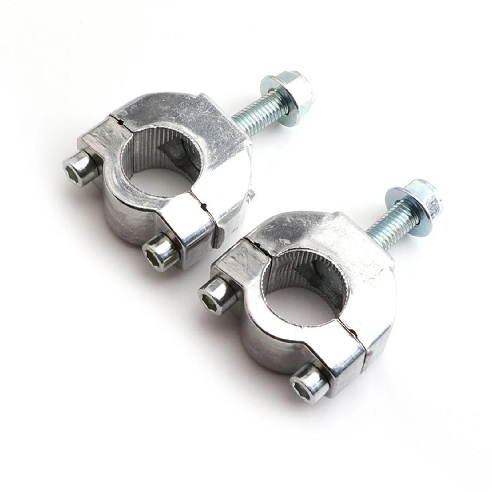 Pièces Moto Support Levage Guidon Pour Vélo Poche 7/8 Pouces 22mm Pince Conique Pour Vélo Motocross À 2 Temps 47/49cc(Argent)