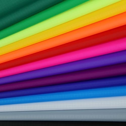 Miniatura 61 de 9KM DWLIFE Tela de nailon Ripstop, marrón de 60 x 196 pulgadas, 40D impermeable, ligera, resistente al viento, tela a granel para cometas, tiendas