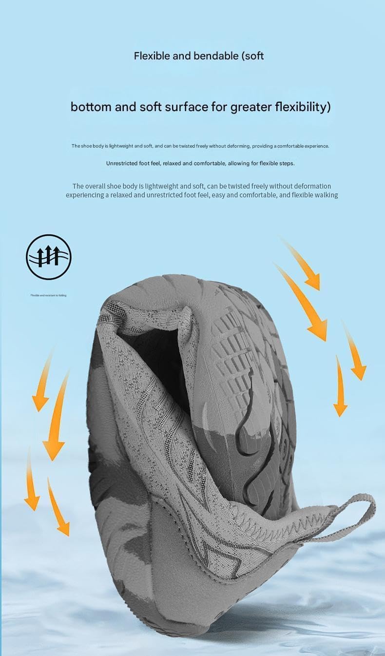 Wide Fit Barefoot Water Shoes, Men Women Non-Slip Hiking Aqua Sneakers, Zero Drop Wide Toe Box Quick Dry Swim Shoes - Image 3