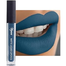 Mynena Deep Teal Green Matte Liquid Lipstick | Long-Lasting Comfort | Smudge-Proof Transfer-Resistant | Full Coverage Non-Drying | Vegan & Cruelty-Free | All-Day Wear Lip Color | Ivy