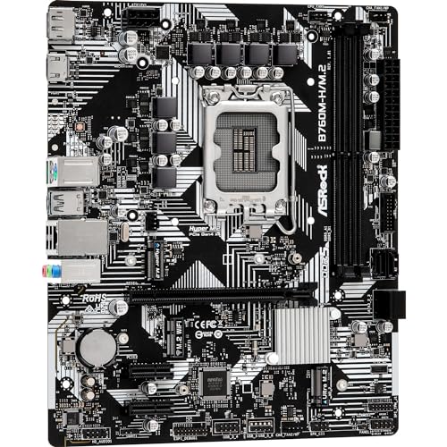 Carte Mère  B760M-H/M.2 DDR5 (Intel LGA 1700) Micro ATX - Scheda madre - Immagine 2